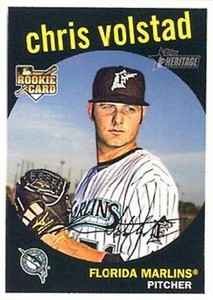 2008 Topps Heritage #515 Chris Volstad RC Florida Marlins
