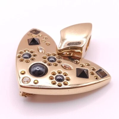 ⭐ Pierre Lang Anhänger Charm Halskette Kette Gold Collier Perle Stein 239 ⭐ - Bild 1 von 3