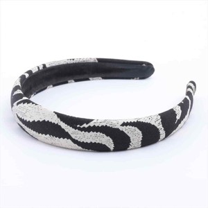 Fendi Headband Nylon Black x White