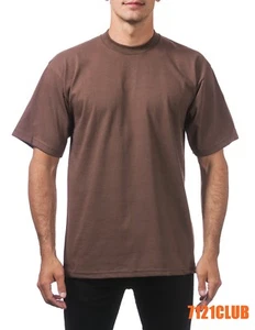 PRO CLUB HEAVYWEIGHT T SHIRTS PROCLUB MENS PLAIN SHORT SLEEVE BIG AND TALL M-7XL - Picture 1 of 42