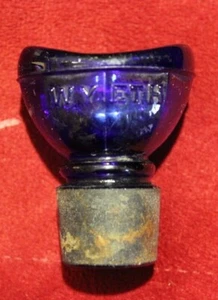 Vintage Cobalt Glass Wyeth Collyrium Eye Wash Cup Glass Stopper No Chips/Cracks - Picture 1 of 4