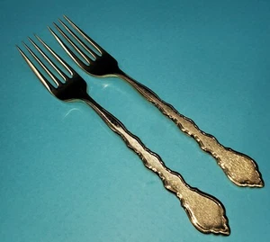 Oneida Golden Duet Dinner Forks - Picture 1 of 2
