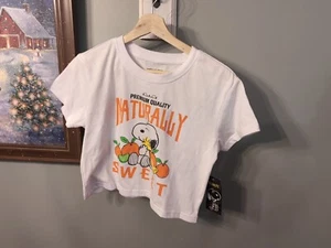 Peanuts Naturally Sweet Graphic T-Shirt - Snoopy & Woodstock - M - New w/ Tags - Picture 1 of 24