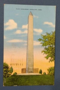 Sergeant Floyd Monument Member Lewis & Clark Expedition Postcard Sioux City Iowa - Picture 1 of 2