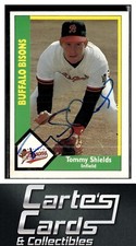 Tommy Shields 1990 CMC Buffalo Bisons #21 TTM/IP Signed Autographed