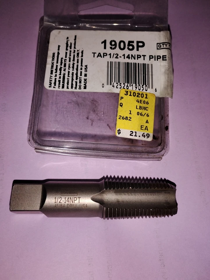 Hanson 1905P TAPERED 1/2-14NPT PIPE THREADER - Image 1 of 1