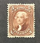 US 1863 F-VF MH Sc#76 5c Jefferson With Certificate.      Cv$1350.00.     (W46)