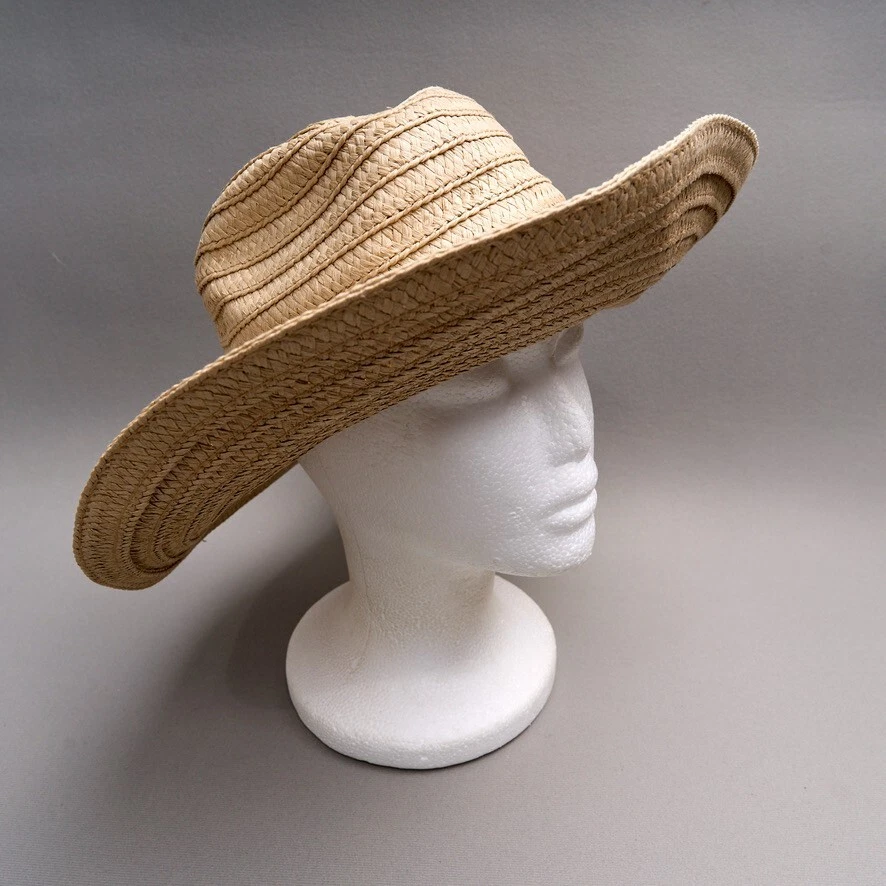 Sombrero de sol de paja empacable Madewell S/M cinta de ala ancha nuevo con etiquetas Foto 1 de 4