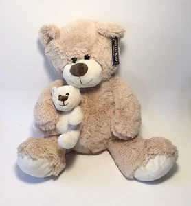 2016 Kellytoy 22" Mom & Baby Plush Bear Pre-owned With Hang Tag EUC - Picture 1 of 7