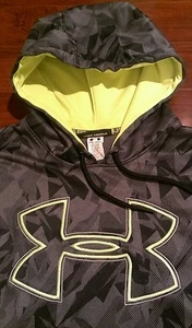 Under Armour Fleece Camo Hoodie Hoody Sweatshirt Mens Medium FOOTBALL BASKETBALL - Picture 1 of 5