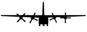 C-130 Decalcomania vinile aereo militare - Foto 1 di 1