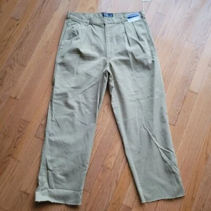 Vintage Polo Ralph Lauren Men's R75101 Polo Classic Pant Tan 38" Raw Edge - Foto 1 di 17
