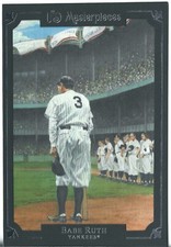 2007 Upper Deck Masterpieces Black Border 5X7 Box Topper Babe Ruth