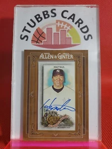 2022 TOPPS ALLEN & GINTER HIDEKI MATSUI #MA-HM AUTOGRAPGH YANKEES - Picture 1 of 2