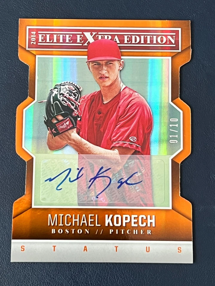 2014 Elite Extra Edition Michael Kopech Orange Status Die Cut Signatures 1/10!  - Image 1 of 2