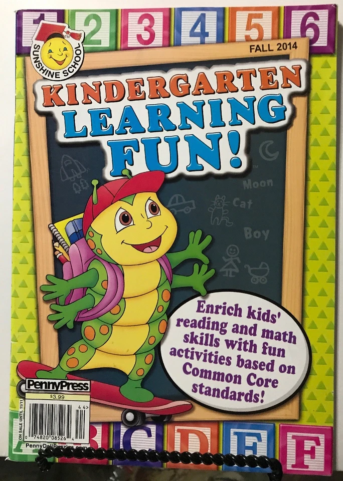 Kindergarten Learning Fun Enrich Reading Math Skills Fall 2014 FREE SHIPPING JB - Image 1 of 1