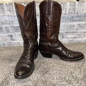 STIVALI DA COWBOY UOMO LUCCHESE L6309 CLASSICI ESOTICI AMERICANI ALLIGATORE 8,5 D - Foto 1 di 16