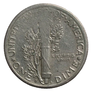 1941-S Mercury Dime Fadded Mint Error - Picture 1 of 2