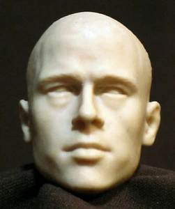 CMD-109 BRAD PITT HAIRLESS CUSTOM RESIN HEAD SCULPT Action figures 1/6 scale - Foto 1 di 3
