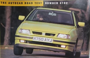 Original 1994 Autocar mag extracted road test: SEAT IBIZA GT 16v - Imagen 1 de 2