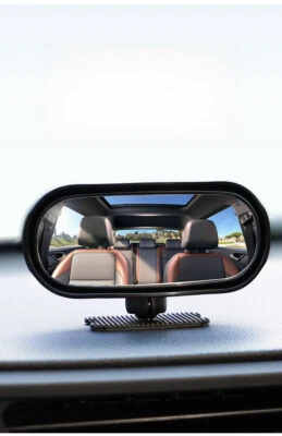 Espejo retrovisor de punto ciego lateral gran angular ajustable 360° para estacionamiento auxiliar Foto 1 de 4