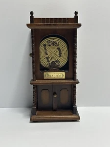 Antique Finish Music Box Wooden Made By Sankyo Japan Akaikutu Japan - Picture 1 of 9
