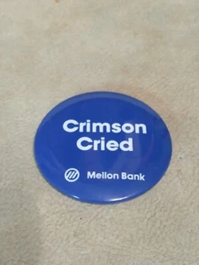 1980's Mellon Bank Penn State/Alabama Crimson Cried Football Pin Ex Condition - Picture 1 of 2