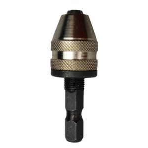 new Keyless Drill Chuck Screwdriver Impact Driver Adaptor Hex Shank Dril Bit - Picture 1 of 4