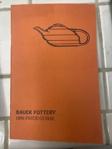 1986 Bauer Pottery Book 2nd Printing Price Guide - Picture 1 of 4