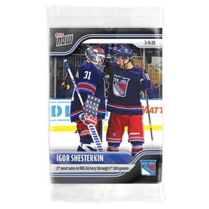 Igor Shesterkin - 2023-24 NHL TOPPS NOW® - Pegatina #143 PREVENTA NEW YORK RANGERS - Imagen 1 de 1