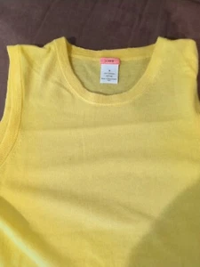 J Crew Kaschmir ärmellos Pullover Small gelb - Bild 1 von 4