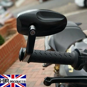 CNC Bar End mirrors Kawasaki z1000 genuine quality pair HJR Products - Picture 1 of 7