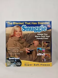 NUEVO “SNUGGIE” Original COMO SE VE EN TV La Manta Que Tiene Mangas Sin Luz de Libro - Imagen 1 de 9