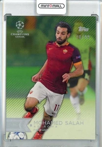 2015-16 Topps Showcase AS Roma Mohamed Salah Green Parallels /99 Card - Picture 1 of 2