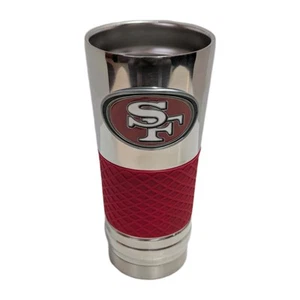 San Francisco 49ers 24 oz Great American Tumbler Mug Beverage Bottle NFL New - Picture 1 of 4