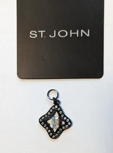 St John Knits 4 Punkt Sternförmiger Reißverschluss/Schieber Ziehen klare Kristalle - Bild 1 von 2