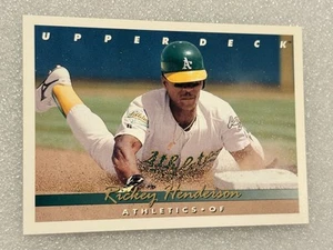 Rickey Henderson ~ 1993 Upper Deck ~ Karte #136 ~ Neuwertig - Bild 1 von 2