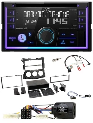 JVC Lenkrad USB 2DIN DAB Bluetooth CD Autoradio für Nissan 370Z 09-13 Roadster B - Bild 1 von 4