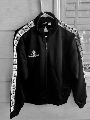 Chaqueta Le Coq Sportif Poli Cremallera Unisex Talla M. Logo Negro y Blanco Foto 1 de 4