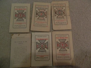 Sechs antike Broschüren Epworth League Gebetstreffen Themen 1897, 1898 - Bild 1 von 2