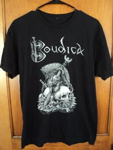 Boudica Metal Band T-Shirt - Größe L - gut getragen - beschädigt - Bild 1 von 8