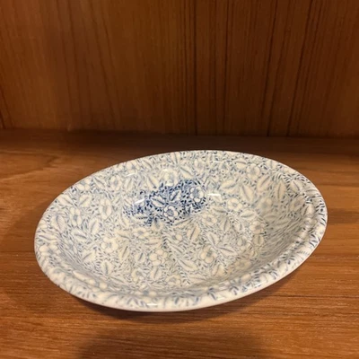 Crabtree & Evelyn Vintage Blue & White Floral Soap Dish By Masons Rare - Image 1 of 4