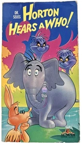 Dr. Seuss "Horton Hears A Who!" MGM/UA 1989 VHS Video Tape - Imagen 1 de 10