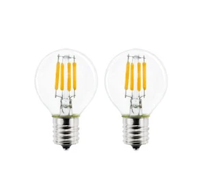 2-Pack E17 Mini Globe Bulb S11 LED Light Bulb,E17 Intermediate Base 4W Warm W... - Picture 1 of 9