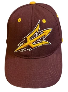 Arizona State Sun Devils Ball Cap Hat Hook And Loop Structured Wool Blend - Picture 1 of 6