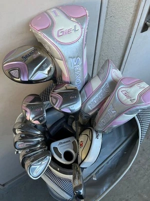 Ladies SRIXON GiE Club Set 1W 7W 7H 7-9i Pw Sw PT 9pc RH Women Golf Graphite - Image 1 of 4