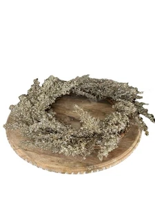 Sparkling Wreath Champagne Glitter Dazzling Crystal Wicker Door Centerpiece 20” - Picture 1 of 9