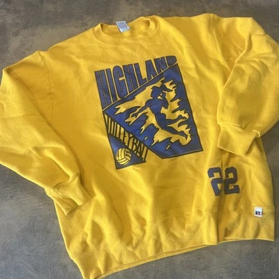 Sudadera De Colección Highland High School Voleibol Russell HECHA EN EE. UU. XL Foto 1 de 4