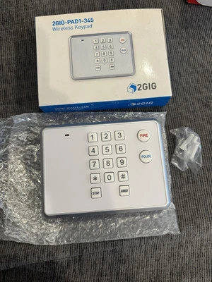 2Gig 2GIG-PAD1-345 Wireless Keypad Nortek Security White - Image 1 of 4
