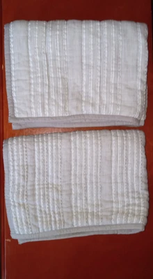 2 fundas de almohada estándar de calidad y diseño umbral, rayas grises/marfil 19,5 x 25 Foto 1 de 4